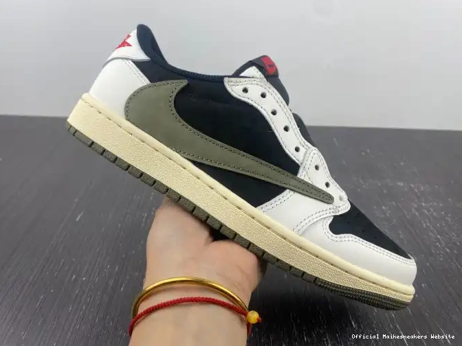 Official Maikesneakers OG WMNS Olive x Travis Low Air Jordan Scott 1 DZ4137-106 0405